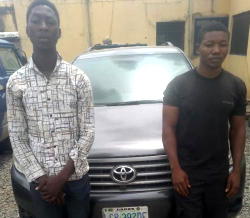 Robbery suspects arrested at the point of selling stolen jeep