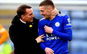 Bredan Rodgers backs Vardy to end goalless run