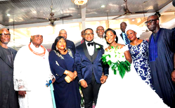 Obaseki, Igbinedion, ex-governors celebrate with Omoruyi on daughter’s wedding