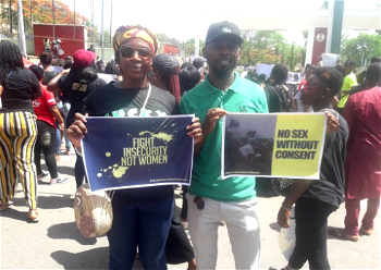 Women protest against police over sexual assaults in Abuja