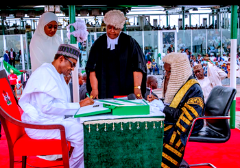 Inauguration :  Buhari mum, as govs reel out promises