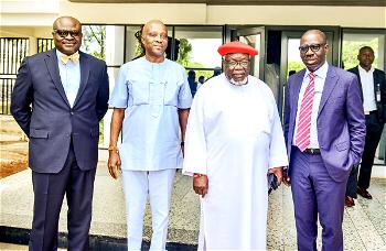 Tom Ikimi visits Obaseki, urges him to keep working for the people