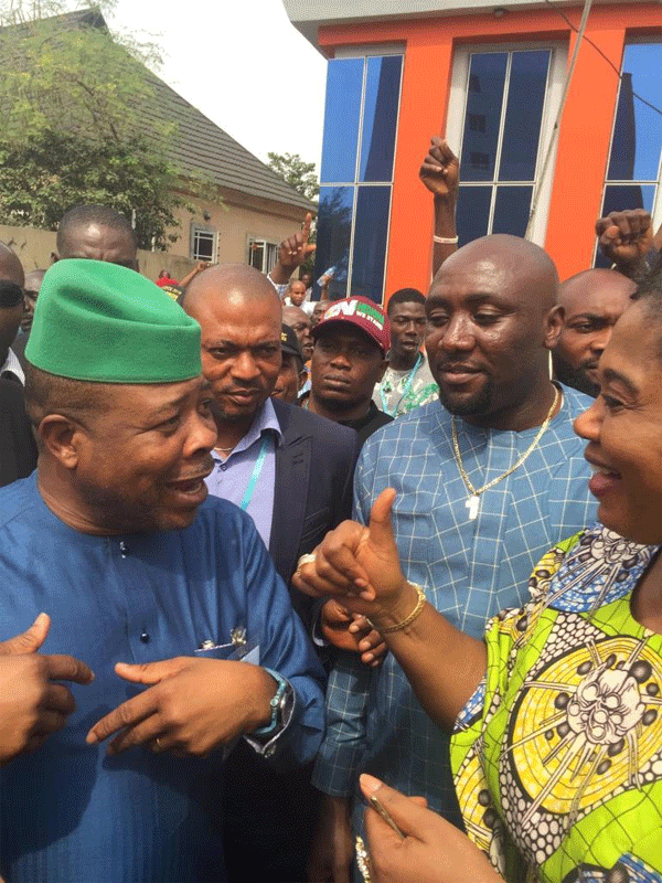 Emeka Ikedi congratulates Imo gov elect Emeka Ihedioha, deputy Gerald Irona