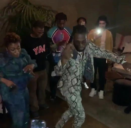 Burna Boy, Mum at BET