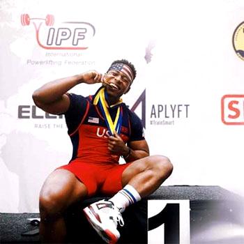 American born Nigerian power lifter, Russell Orhii is World Champion