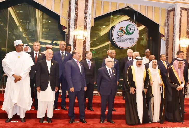 President Muhammadu Buhari at the 14Th Islamic Summit in Makkah Saudi Arabia