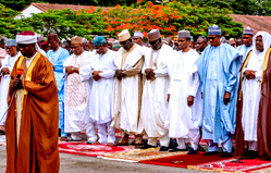 Photos: Buhari, Gbajabiamila, others  at Eid El Filtri prayers