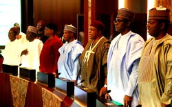 Photos: Buhari,  Sanwo-Olu, Ihedioha, others at security meeting