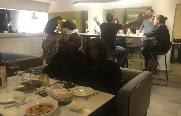 Urhobo Progressive Union President, Moses Taiga spotted with wife, Oyeyinka