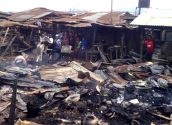 Fire razes Orita-Aperin market in Ibadan, as goods worth millions of naira destroyed