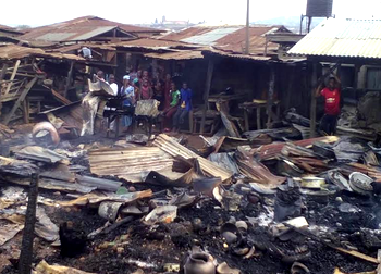 Fire razes Orita-Aperin market in Ibadan, as goods worth millions of naira destroyed