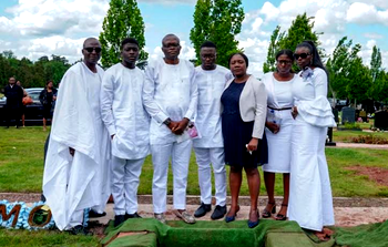 Eniola Bello’s wife buried in London