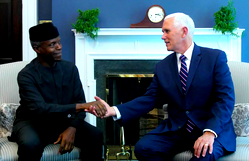 Photos: Nigeria’s VP Osinbajo,  US VP Pence