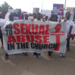 Anti/pro-Fatoyinbo protesters storm COZA over alleged rape of Busola Dakolo