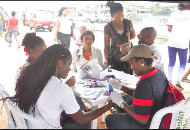  National HIV Testing Day in Uselu Market, Egor LGA, Edo State.