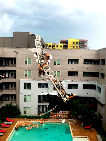 1 dies, 5 injure as crane collapses on building in Dallas