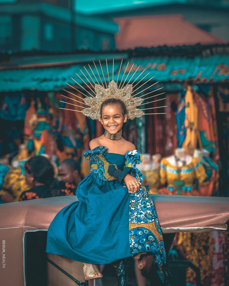 Model, June as photographed by Segun Adebayo