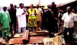 Enugu market fire:  Ugwuanyi gives succor to victims amid tears of joy