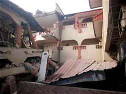 How many escaped death by whiskers as popular hotel collapsed in Abakaliki
