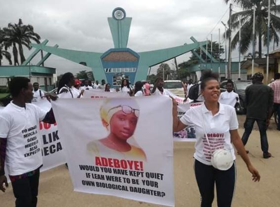 Protesters storm RCCG, ask Pastor Adeboye to speak up against injustice