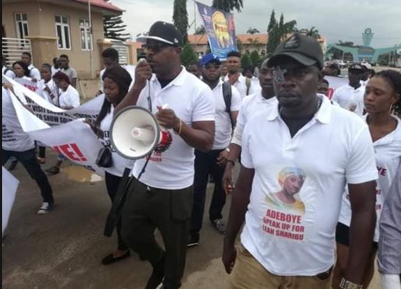 Protesters storm RCCG, ask Pastor Adeboye to speak up against injustice