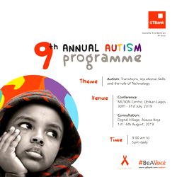 GTBank Holds 9th Annual Autism Conference July 30th – 31st