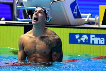 Swimming: Caeleb Dressel retains 100m freestyle world title