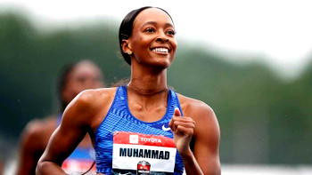 Muhammad smashes women’s 400m hurdles world record