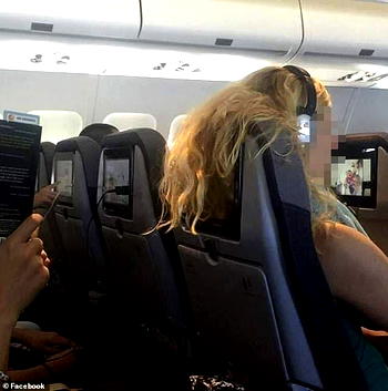 Photo: Airline passenger shames woman for ‘rudely’ hanging her hair