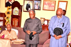 Photos: Osinbajo. Tinubu, others  pay condolence visit to Afenifere leader Fasoranti