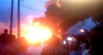 Ijegun Explosion: 12 hours after, Lagos fire service, LASEMA put out fire