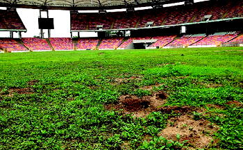 Moshood Abiola National Stadium in tatters