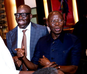 Edo community festival brings Obaseki, Oshiomhole face-to-face