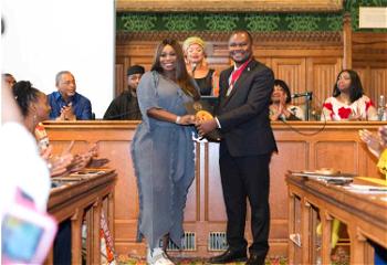 Peace Hyde receives Social Impact Award at UK House of Commons, House of Parliament