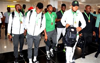 Photos: Super Eagles return from 2019 AFCON in Egypt