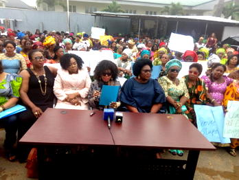 Breaking: Protest begins in Imo over alleged slap of Okorocha’s daughter