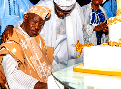 Photos: Osinbajo, Tinubu, Sanwo-Olu, others celebrate Lateef Jakande at 90