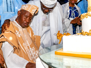 Photos: Osinbajo, Tinubu, Sanwo-Olu, others celebrate Lateef Jakande at 90