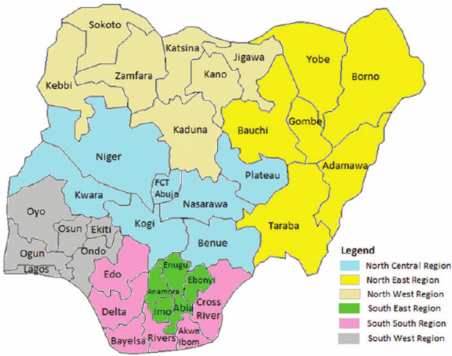 Nigeria Does Not Need The Creation Of New States Vanguard News   Map Of Nigeria 