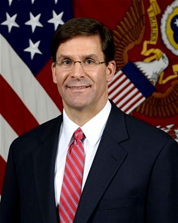 U.S. Senate confirms army chief, Mark Esper as Secretary of Defence