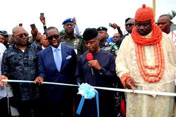 Osinbajo commissions road projects in Delta creeks