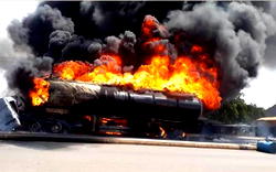 Just in: Petrol tanker explodes in Gombe state