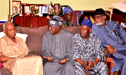 Breaking: Tinubu storms Pa Fasoranti’s residence, advises Nigerians to stop stigmatizing herdsmen