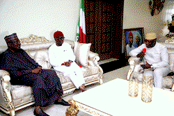 Senate President Lawan, Fayemi felicitate with Okowa at 60
