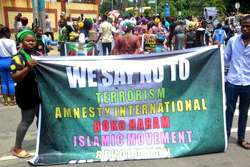 Photos: Anti-Revolution Protest in Alausa, Lagos