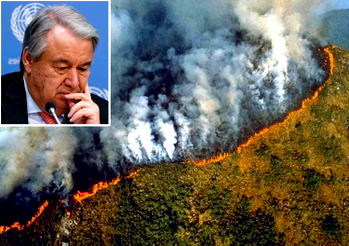 UN chief Guterres says ‘deeply concerned’ by Amazon fires