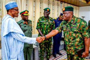 Be merciless against ISWAP, Buhari charges Army