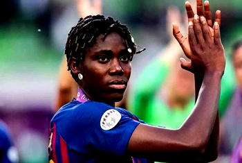 Oshoala scores four for Barcelona in rout of Tacon
