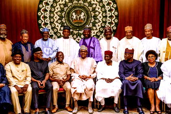 Photos: Buhari, Oshiomohole, APC Bauchi assembly members meet