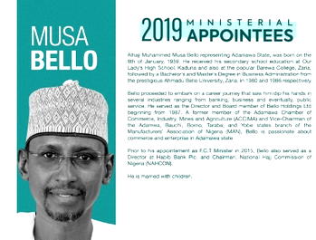 Meet FCT minister, Muhammad Musa Bello